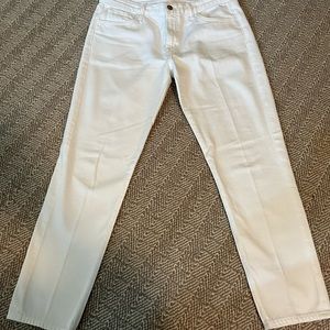 J BRAND Sadey slim straight white jeans.  Barely worn. Great condition